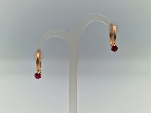 Zelta auskari ar cirkoniju, 1.13 g