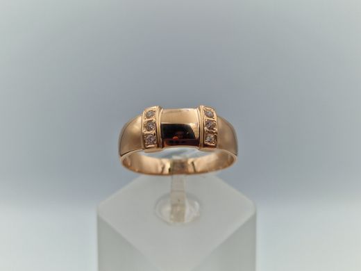 Zelta gredzens ar cirkoniju, 4.01 g, izm. 20