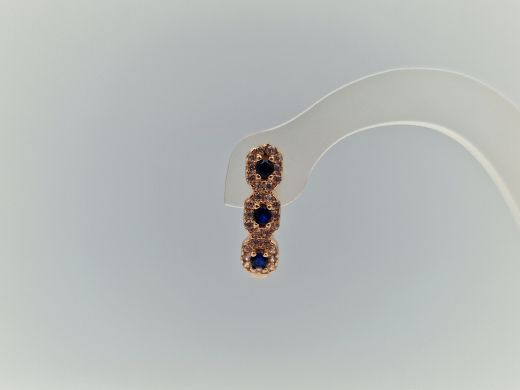 Zelta auskari ar cirkoniju, 2.16 g