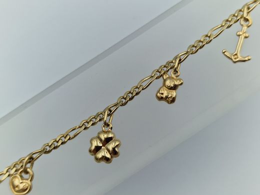 Zelta rokassprādze, 8.02 g, izm. 19