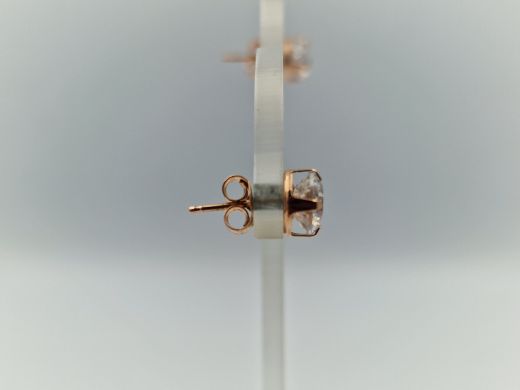 Zelta auskari ar cirkoniju, 1.14 g