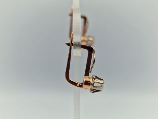 Zelta auskari ar cirkoniju, 3.79 g