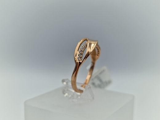 Zelta gredzens ar cirkoniju, 1.58 g, izm. 16.8