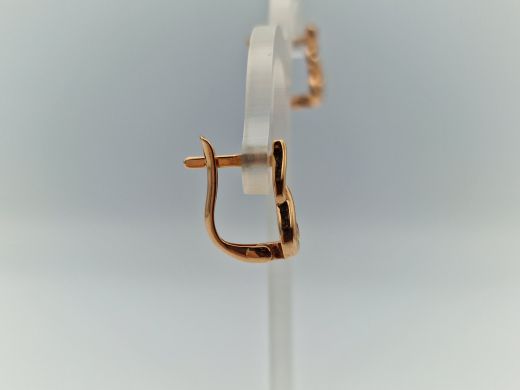 Zelta auskari ar cirkoniju, 1.78 g