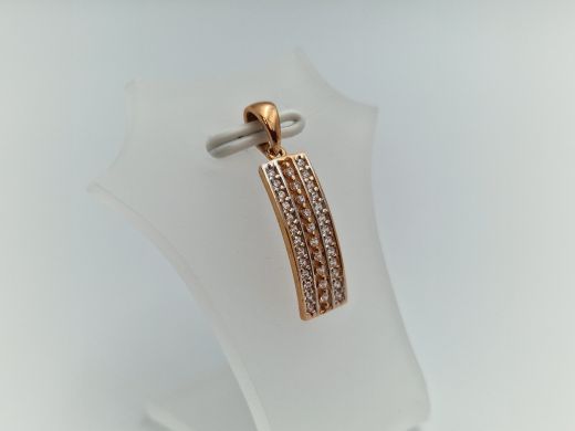 Zelta kulons ar cirkoniju, 1.21 g