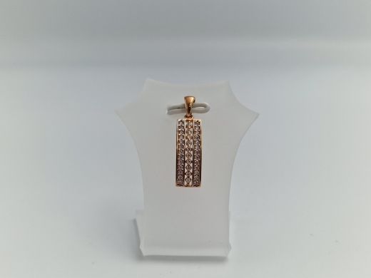 Zelta kulons ar cirkoniju, 1.21 g