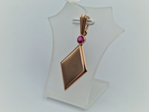 Zelta kulons ar koraļļi, 2.16 g