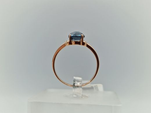 Zelta gredzens ar cirkoniju, 1.47 g, izm. 15.5