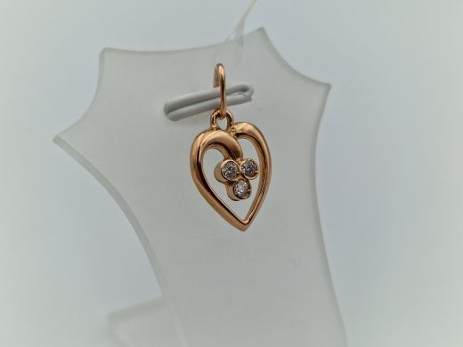 Zelta kulons ar cirkoniju, 1.15 g