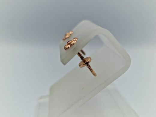 Zelta auskari ar cirkoniju, 1.53 g