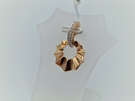 Zelta kulons ar cirkoniju, 1.34 g