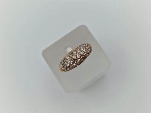 Zelta gredzens ar cirkoniju, 3.79 g, izm. 18