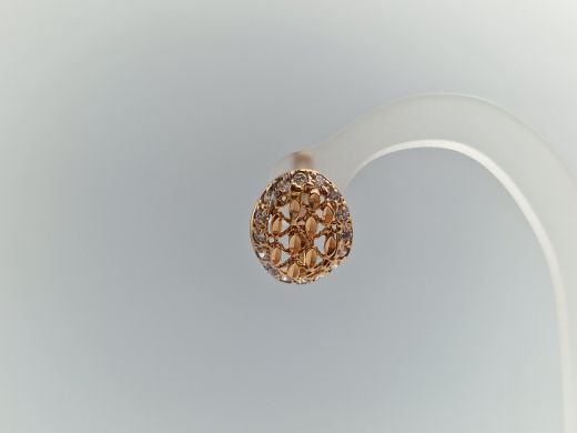 Zelta auskari ar cirkoniju, 4.27 g