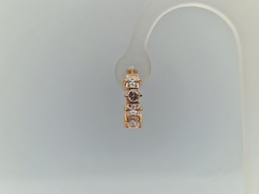 Zelta auskari ar cirkoniju, 3.32 g