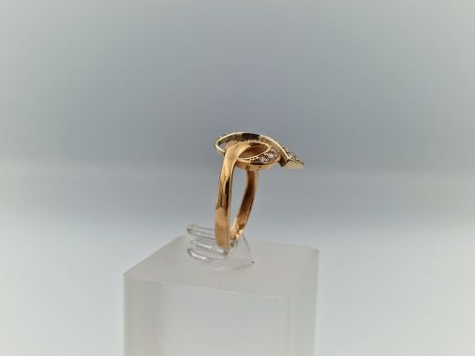 Zelta gredzens ar cirkoniju, 2.95 g