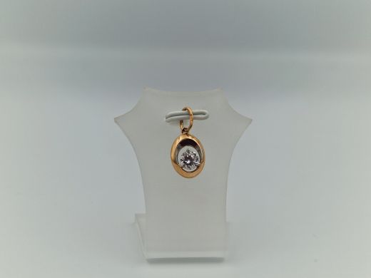 Zelta kulons ar cirkoniju, 1.01 g