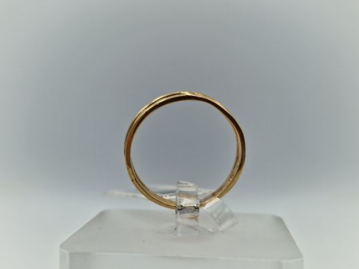Zelta gredzens ar cirkoniju, 1.53 g, izm. 16.5