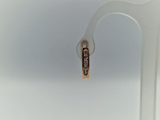 Zelta auskari ar cirkoniju, 1.23 g