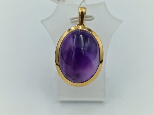 Zelta kulons ar ametistu, 11.68 g