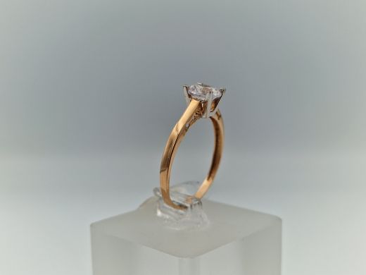 Zelta gredzens ar cirkoniju, 1.87 g