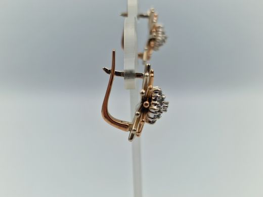 Zelta auskari ar cirkoniju, 14.41 g