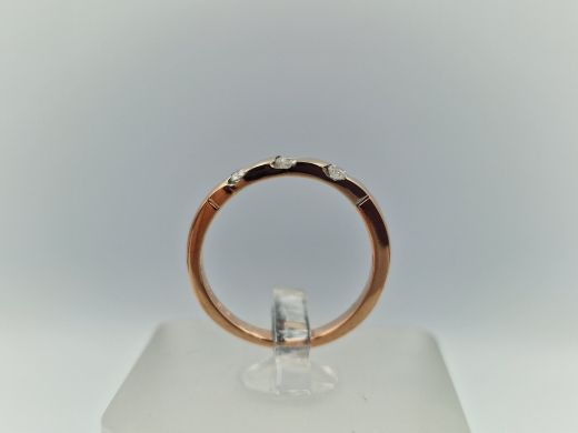 Zelta gredzens ar briljantu, 1.82 g, izm. 15.5