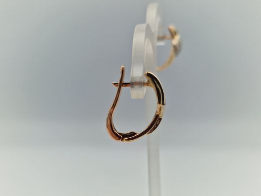 Zelta auskari ar cirkoniju, 3.45 g