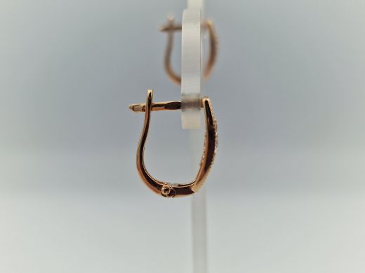 Zelta auskari ar cirkoniju, 2.96 g