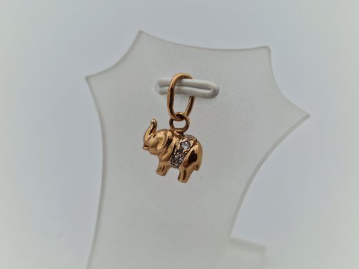 Золотой кулон с цирконом, 0.81 г