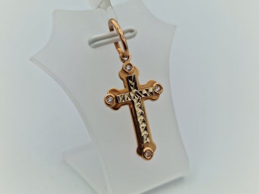 Золотой кулон с цирконом, 1.65 г