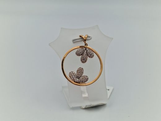 Zelta kulons ar cirkoniju, 2.14 g