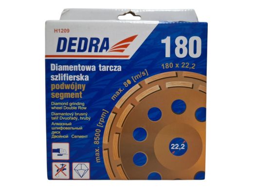 Dedra Double Segment Grinding Disc 180Mm H1209