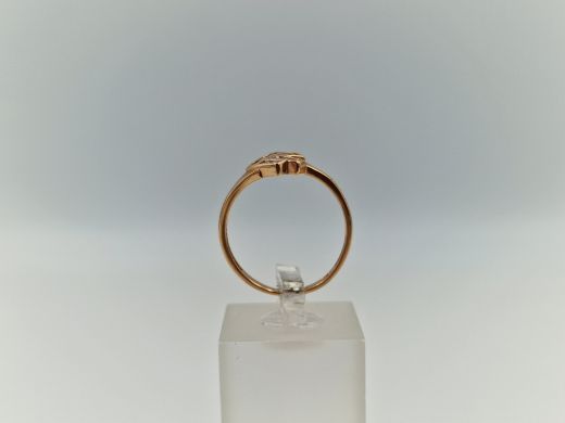 Золотое кольцо с цирконом, 2 г, разм. 17.5