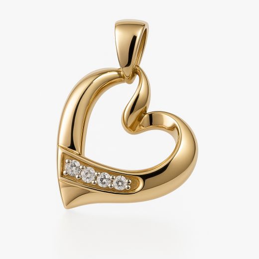 Zelta kulons ar briljantu, 1.66 g