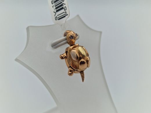 Zelta kulons ar cirkoniju, 2.22 g