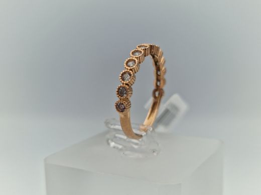 Zelta gredzens ar cirkoniju, 1.59 g, izm. 17.5