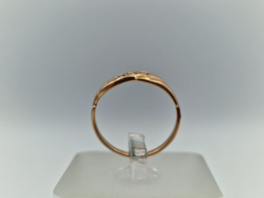 Zelta gredzens ar briljantu, 1.43 g, izm. 16