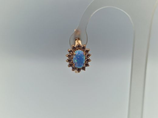 Zelta auskari ar cirkoniju, 2.12 g