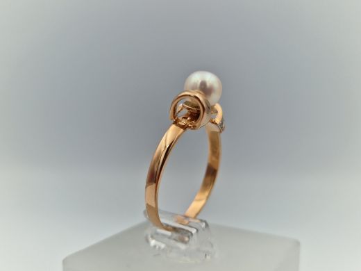 Zelta gredzens ar cirkoniju, 2.64 g, izm. 18