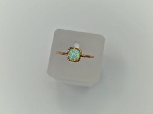 Zelta gredzens ar cirkoniju, 3.42 g, izm. 17.8