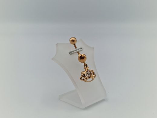 Zelta kulons ar cirkoniju, 1.56 g