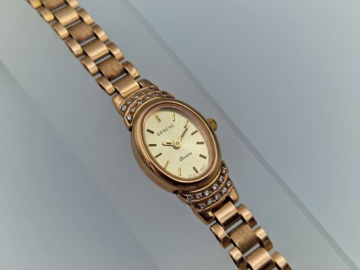 Zelta pulkstenis ar cirkoniju, 25.47 g