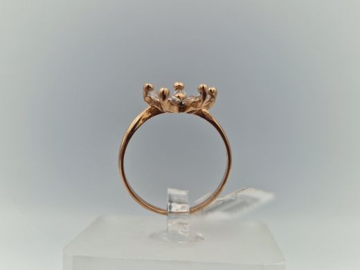 Zelta gredzens ar cirkoniju, 1.66 g, izm. 16