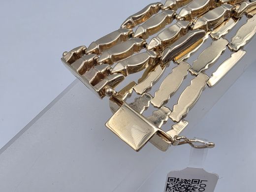 Zelta rokassprādze, 25.26 g, izm. 20.5 cm