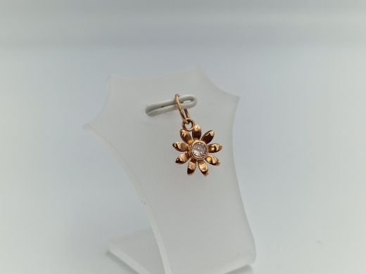 Zelta kulons ar cirkoniju, 0.59 g