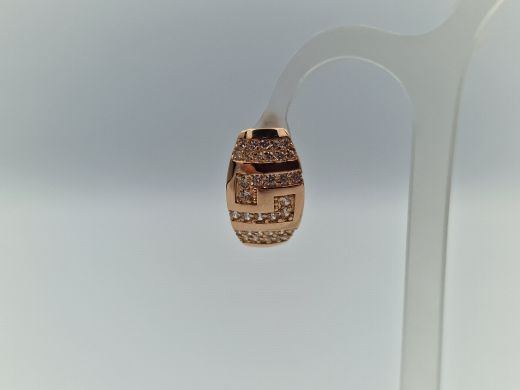 Zelta auskari ar cirkoniju, 3.44 g