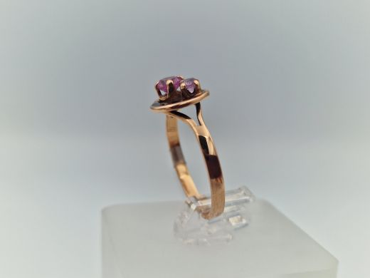 Zelta gredzens ar cirkoniju, 1.94 g, izm. 16.5