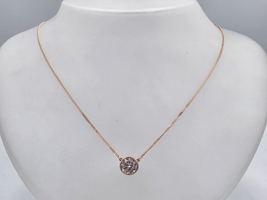 Zelta kaklarota ar cirkoniju, 2.99 g, izm. 50