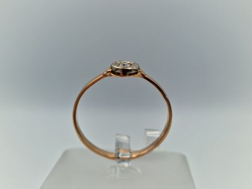 Zelta gredzens ar cirkoniju, 2.08 g, izm. 20