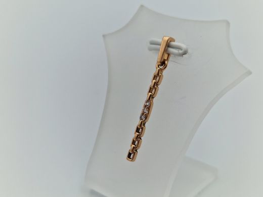 Zelta kulons ar cirkoniju, 0.83 g